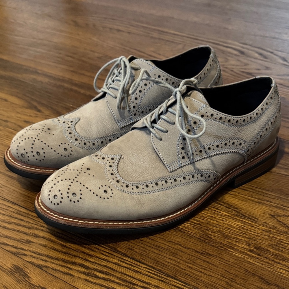 Kenneth Cole Gray Brogue Derbys